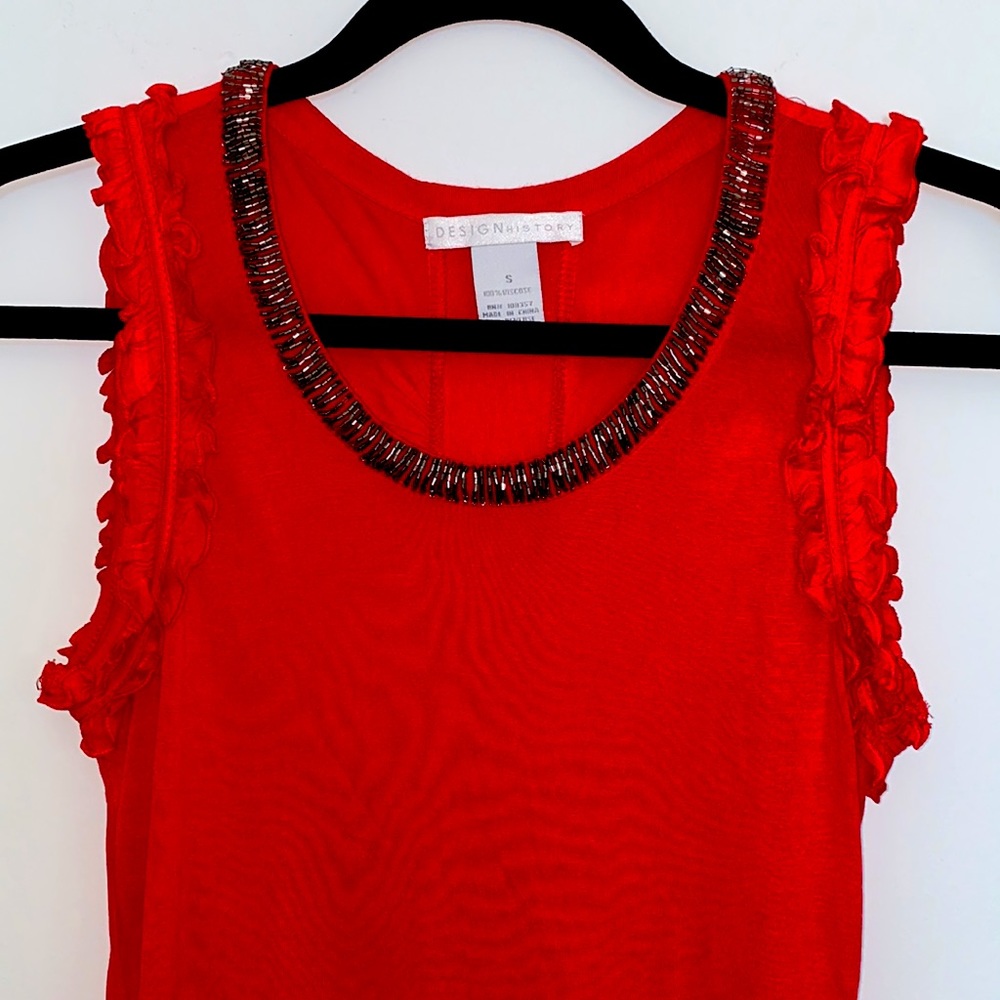 Design history sleeveless top.